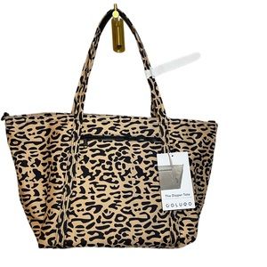 Colugo Diaper Tote in Wild Child Cheetah